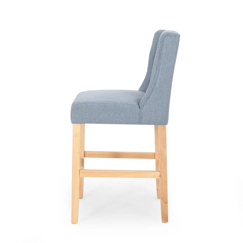 Vienna Contemporary Fabric Tufted & Wingback Counter Stools (Set of 2) by HouseOfZazla
