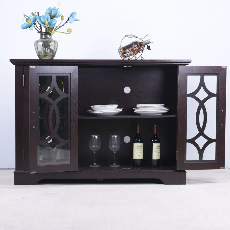 Spacious Sideboard With 3 Doors - Ox Blood Red by HouseOfZazla