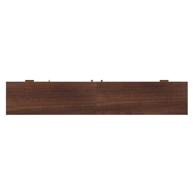 TV Stand With App-Controlled LED Lights, 2 Drawers & Door Storage by HouseOfZazla