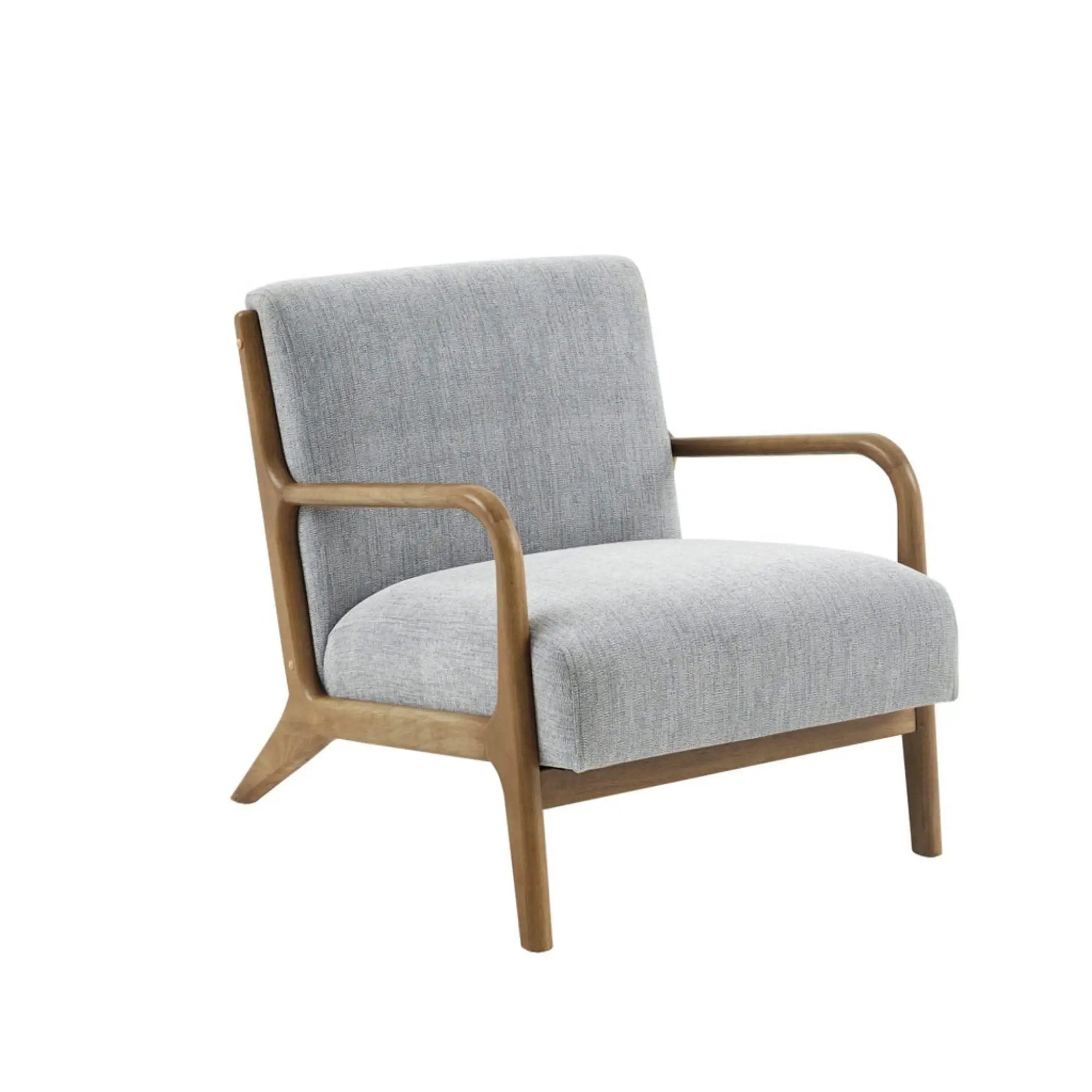 Mid-Century Style Lounge Chair With Upholstered Seat by Unique Piece Furniture