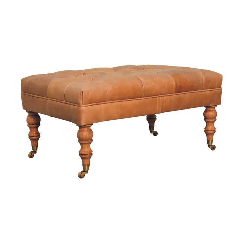 Buffalo - Ottoman With Castor Legs by HouseOfZazla
