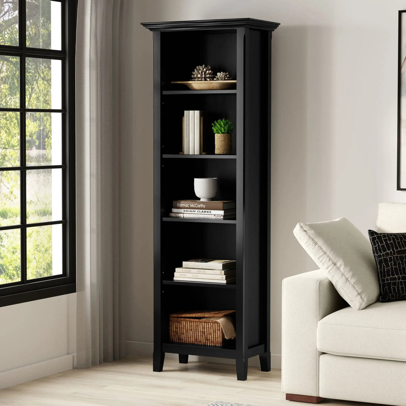 Amherst - 5 Shelf Bookcase, Handcrafted by HouseOfZazla