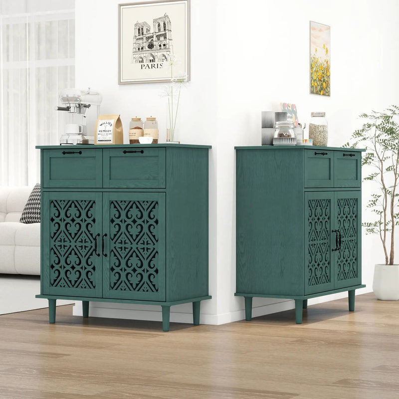 2 Door 2 Drawer Elegant Cabinet by HouseOfZazla
