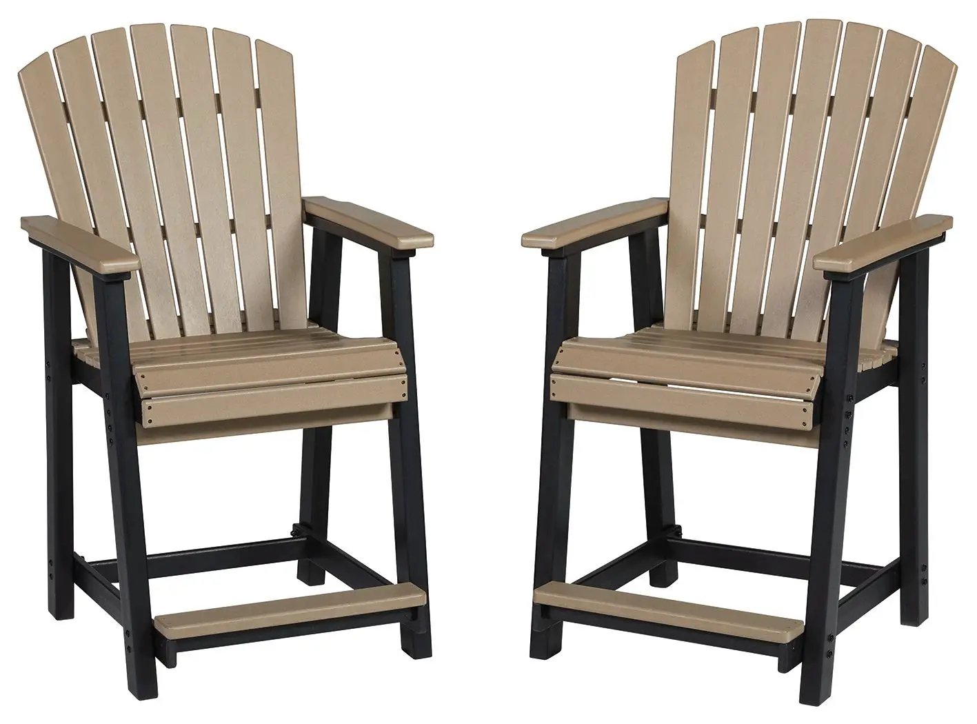 Fairen Trail - Barstool (Set of 2) - Black / Driftwood by Unique Piece Furniture
