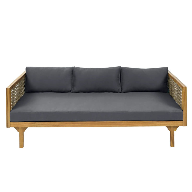 Claremont 3 Seater Daybed With Rattan Arms by HouseOfZazla