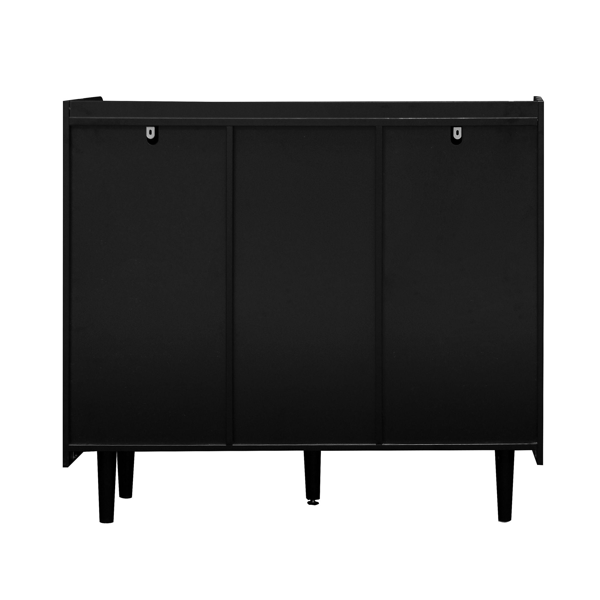 Modern Sideboard Buffet Cabinet With Doors And Unique Panel Styling by HouseOfZazla