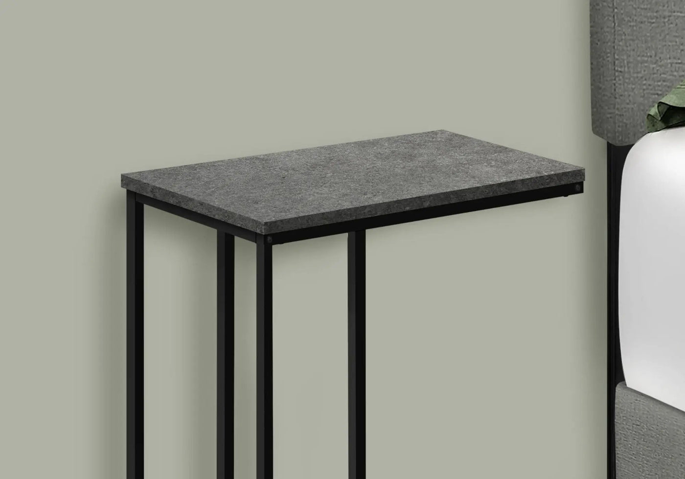 Accent Table, C-Shaped, Space-Saving Functionality by HouseOfZazla