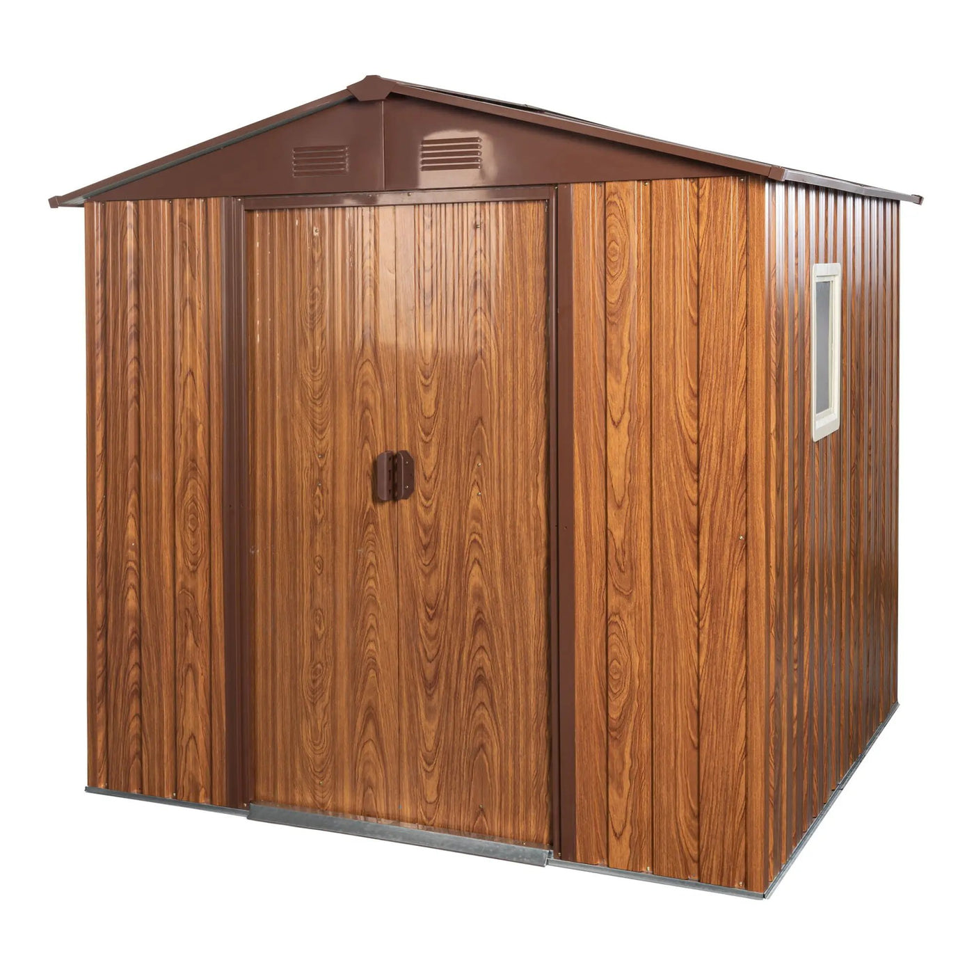 Outdoor Metal Storage Shed With Floor Base by HouseOfZazla