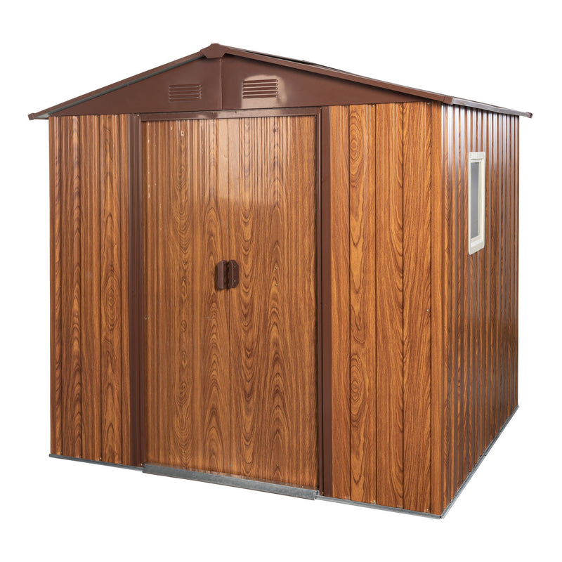 Outdoor Metal Storage Shed With Floor Base by HouseOfZazla