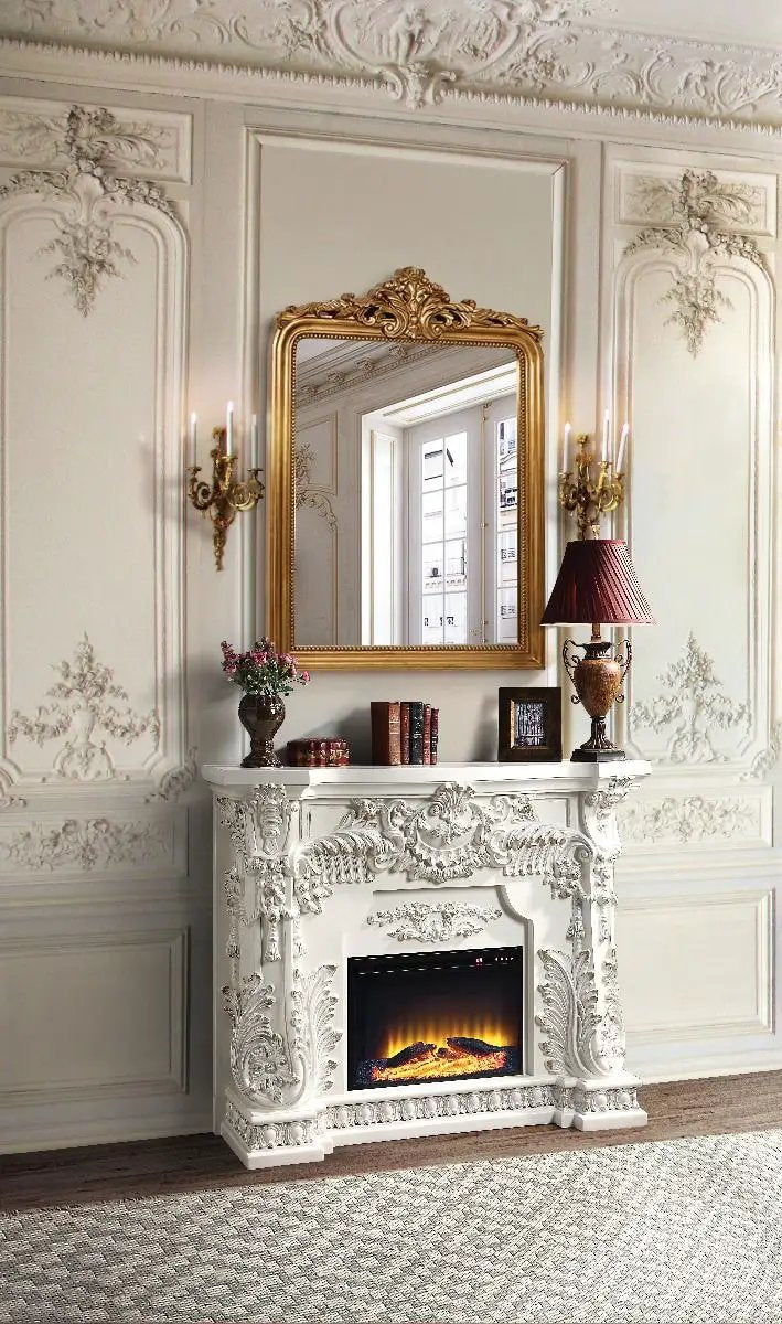 Adara - Fireplace - Antique White by Unique Piece Furniture