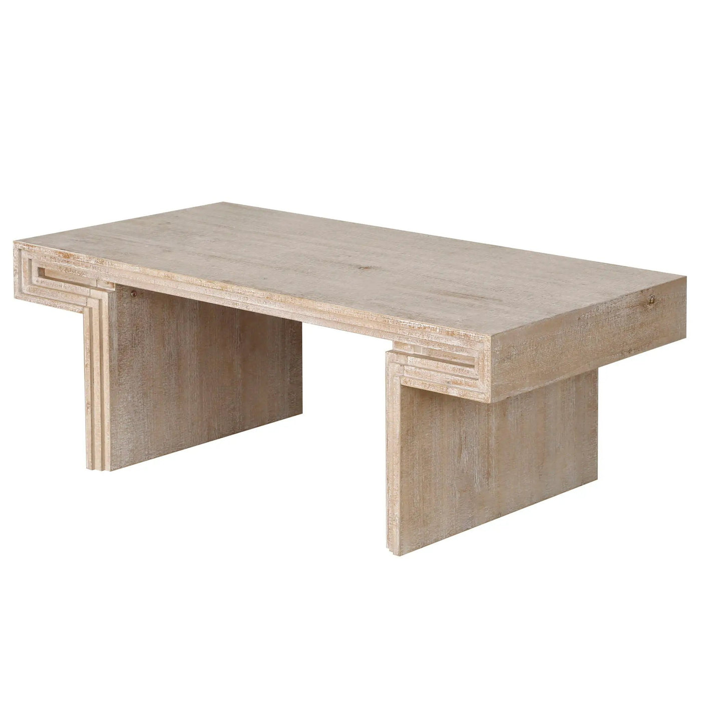 American Vintage Industrial Coffee Table, Double Tier Design by HouseOfZazla