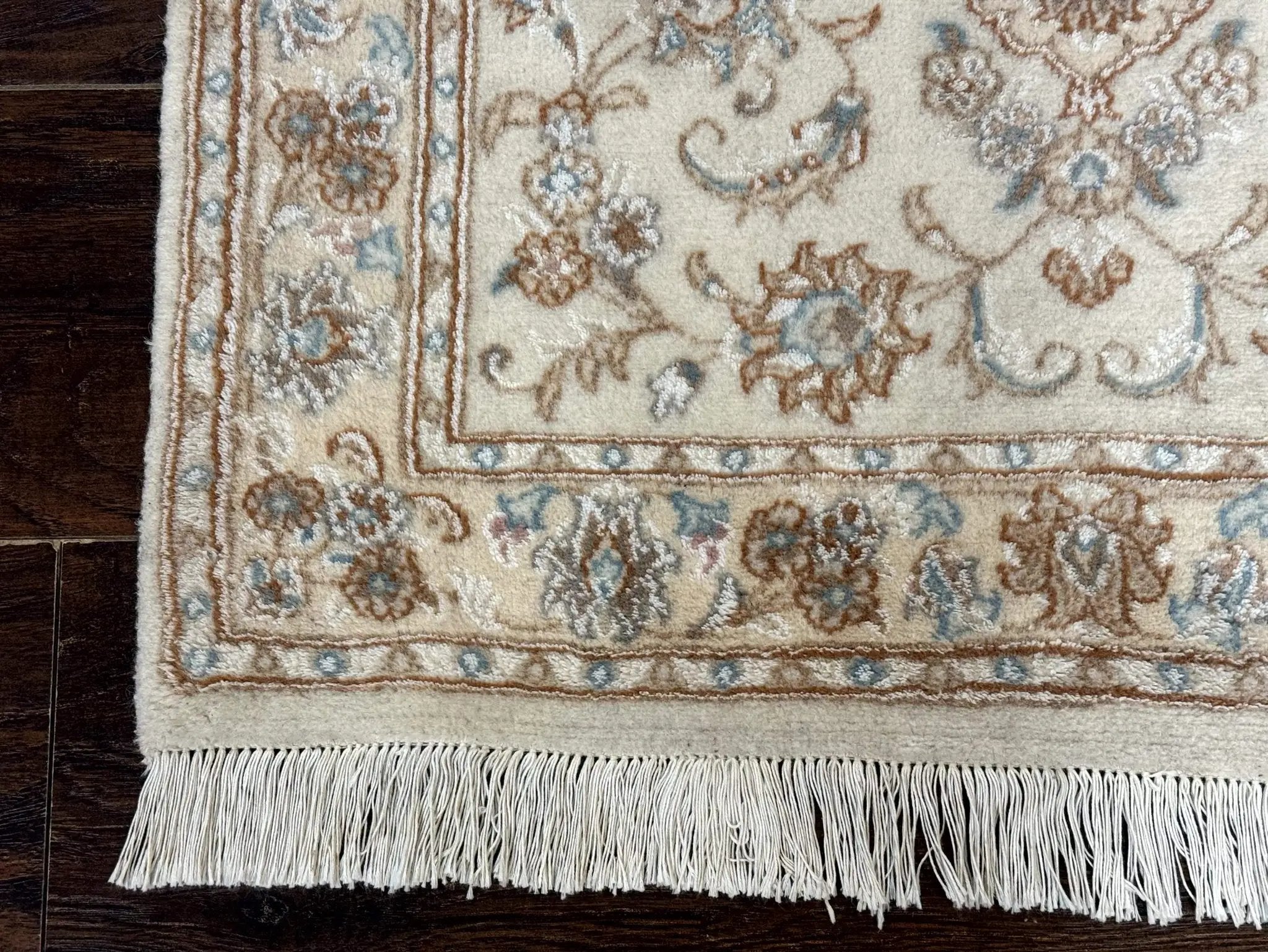 Small Persian Tabriz Rug 2.6 x 3.8, Vintage, Wool and Silk Highlights, Fine 225 KPSI by Jewel Rugs