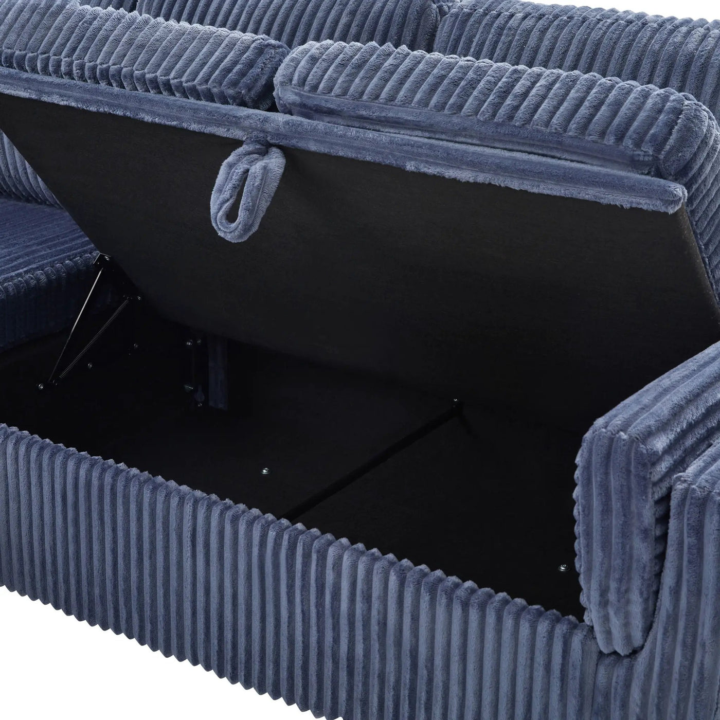 Convertible U-Shaped Sectional Sofa Bed With USB Ports And Storage by HouseOfZazla