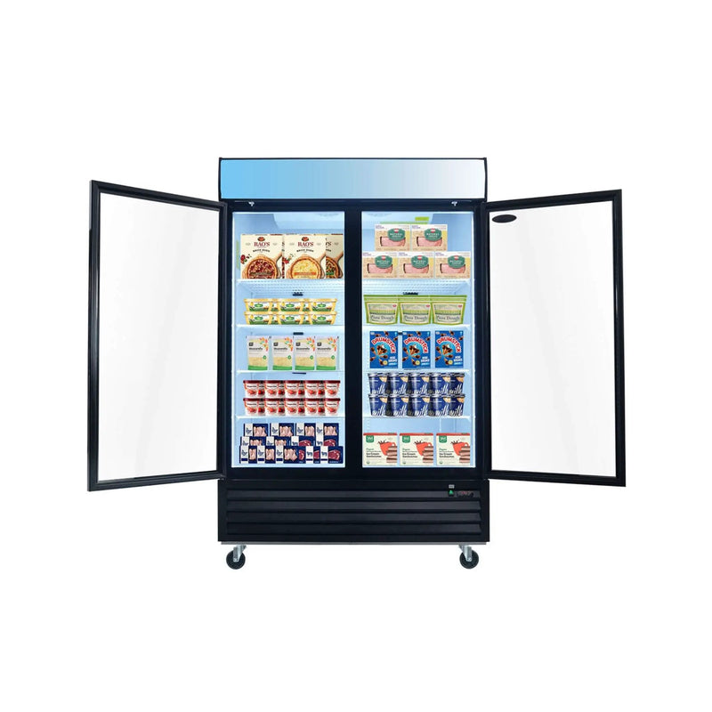 44.7 Cu.Ft Commercial Glass Door Merchandiser Freezer With LED Display (SAK39478) by SAKSBY WHOLESALE