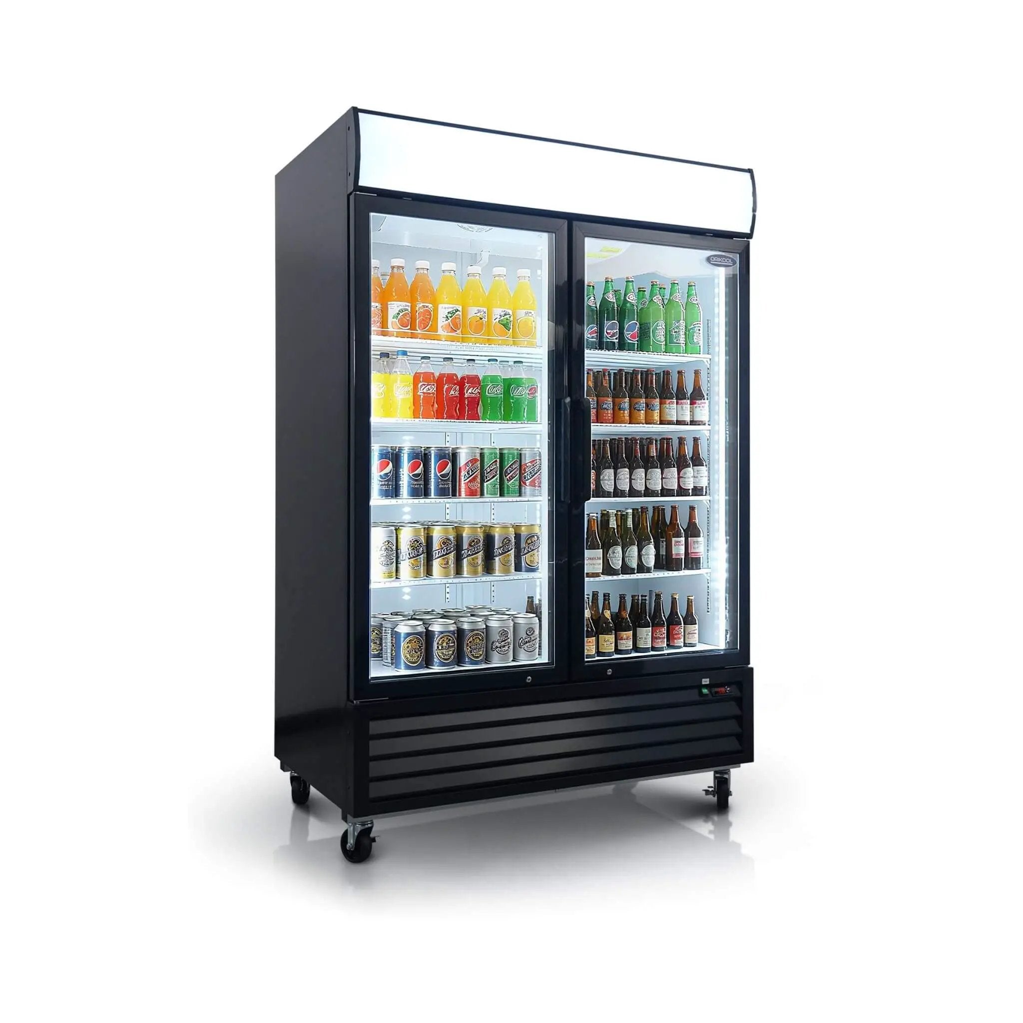 44.7 Cu.Ft Double-Door Commercial Display Merchandising Refrigerator (SAK54692) by SAKSBY WHOLESALE
