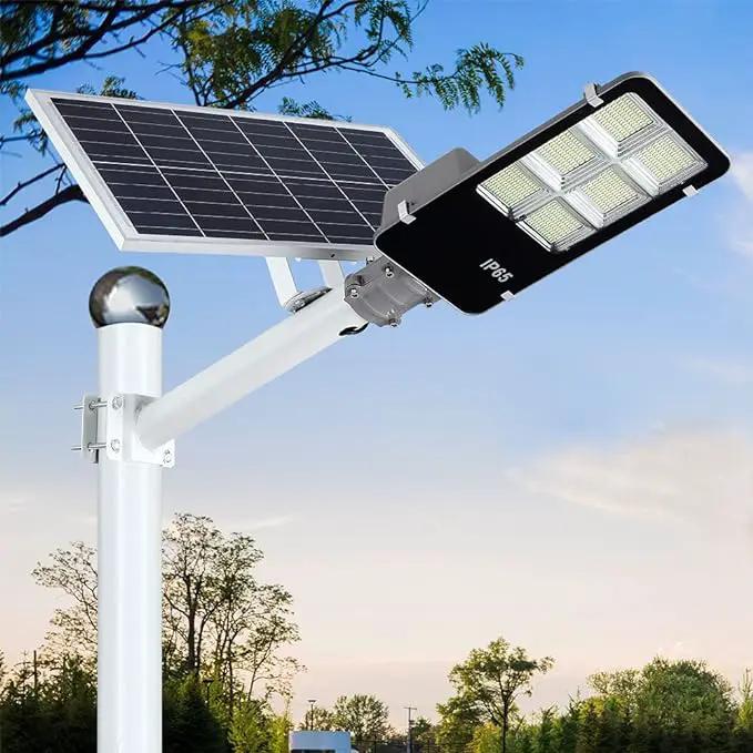 6400W Solar Street Light – 150,000 Lumens Commercial LED Parking Lot Light with Motion Sensor & Remote by Outdoor Solar Outlet