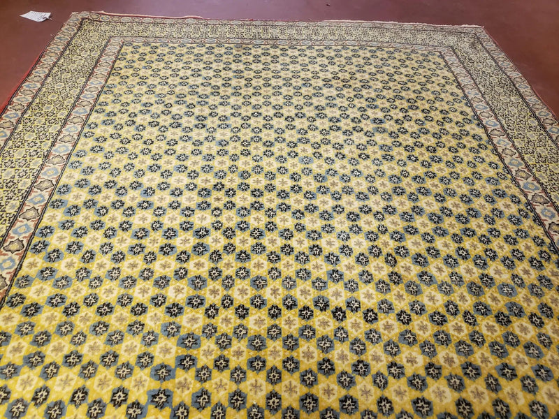 5x7 Authentic Handmade Rug Star Of David Wool Rug Green Rug Gold Rug 4x6 Rug by Jewel Rugs