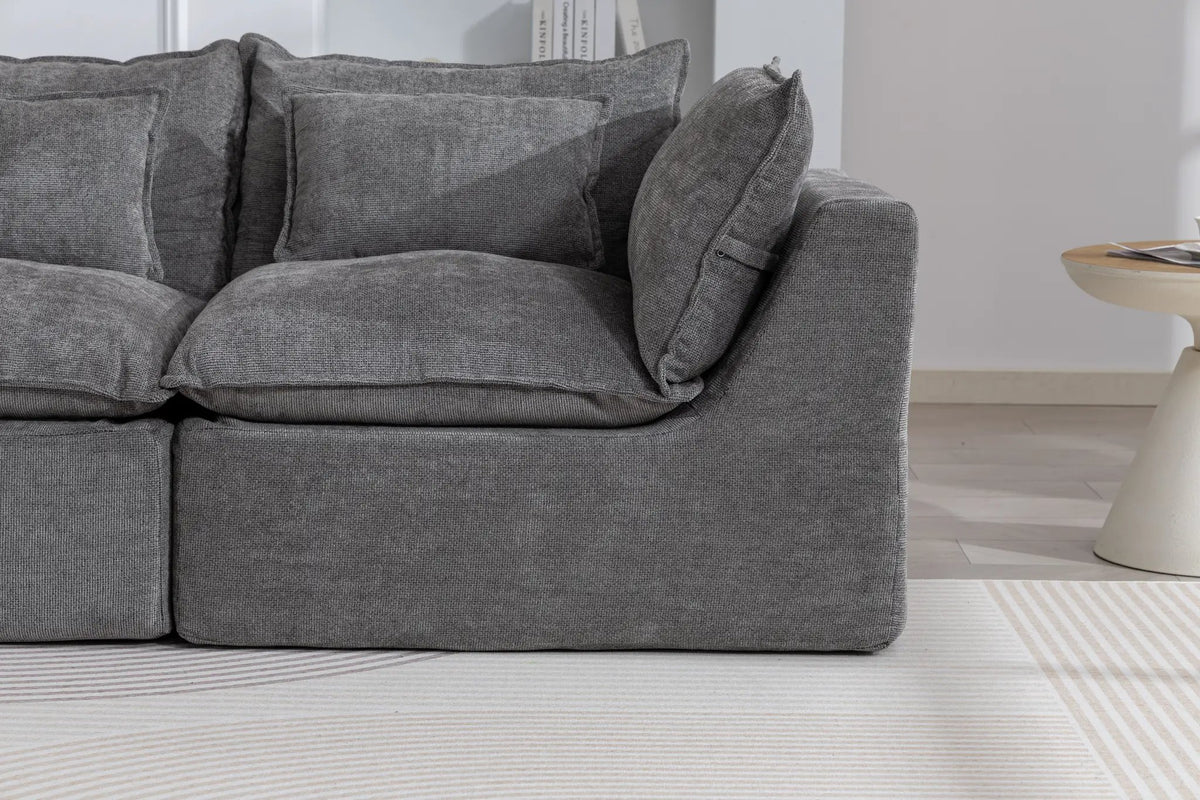 74.8" Width Cloud Couch Oversized Modular Sectional Sofa, photo 6 of 10