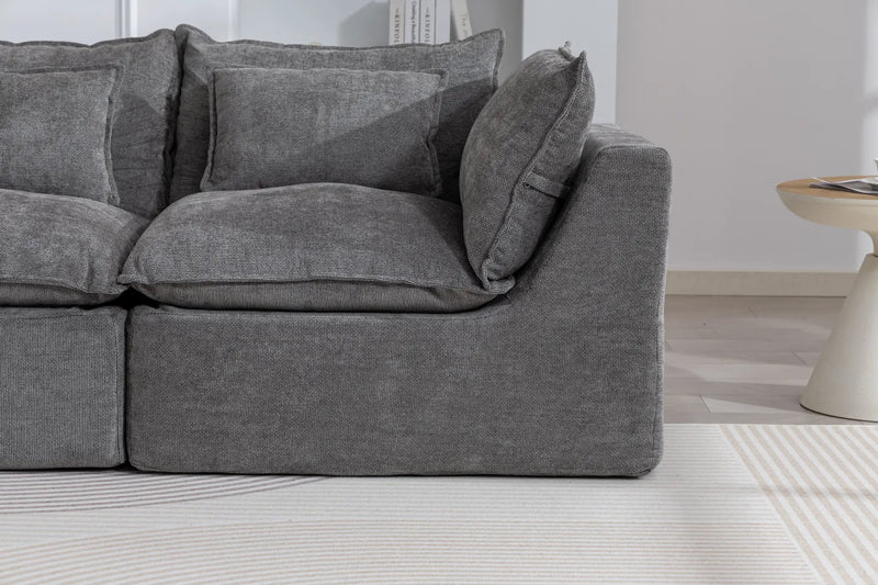 74.8" Width Cloud Couch Oversized Modular Sectional Sofa, photo 6 of 10