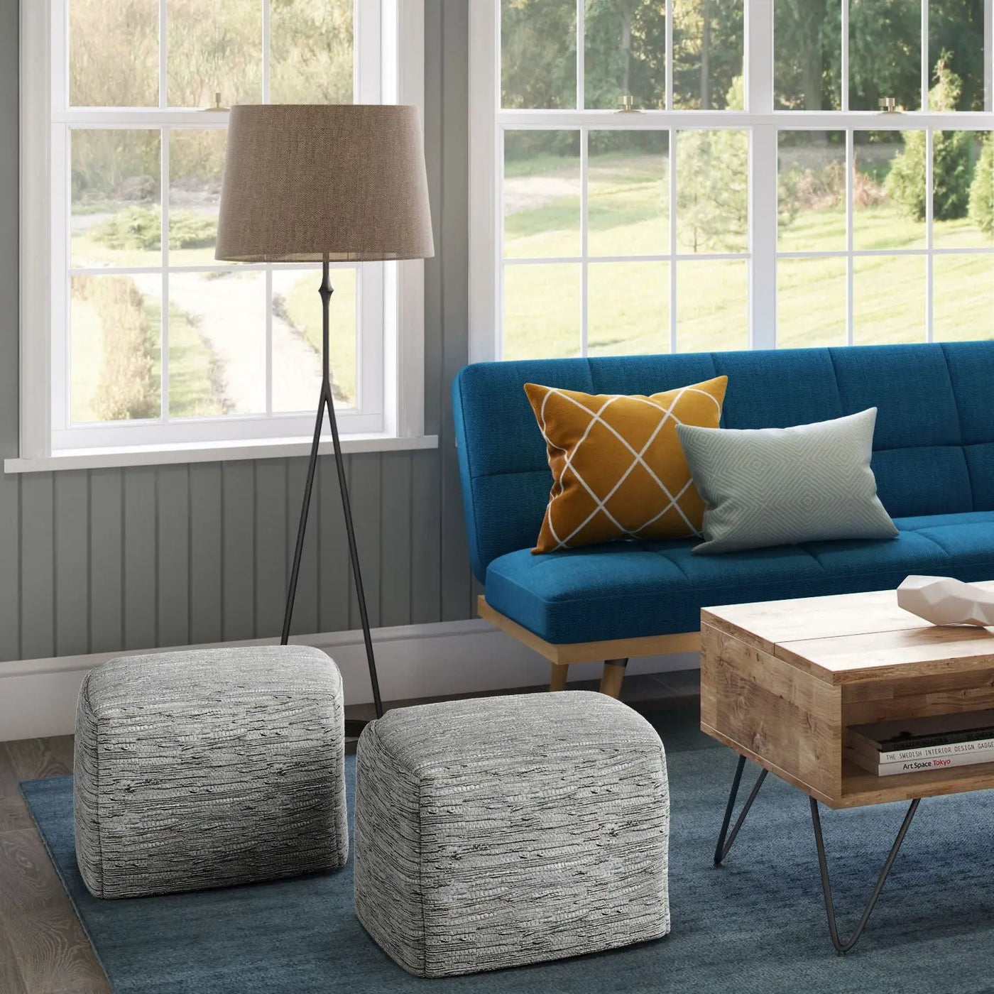 Fredrik - Handcrafted Square Pouf by Unique Piece Furniture