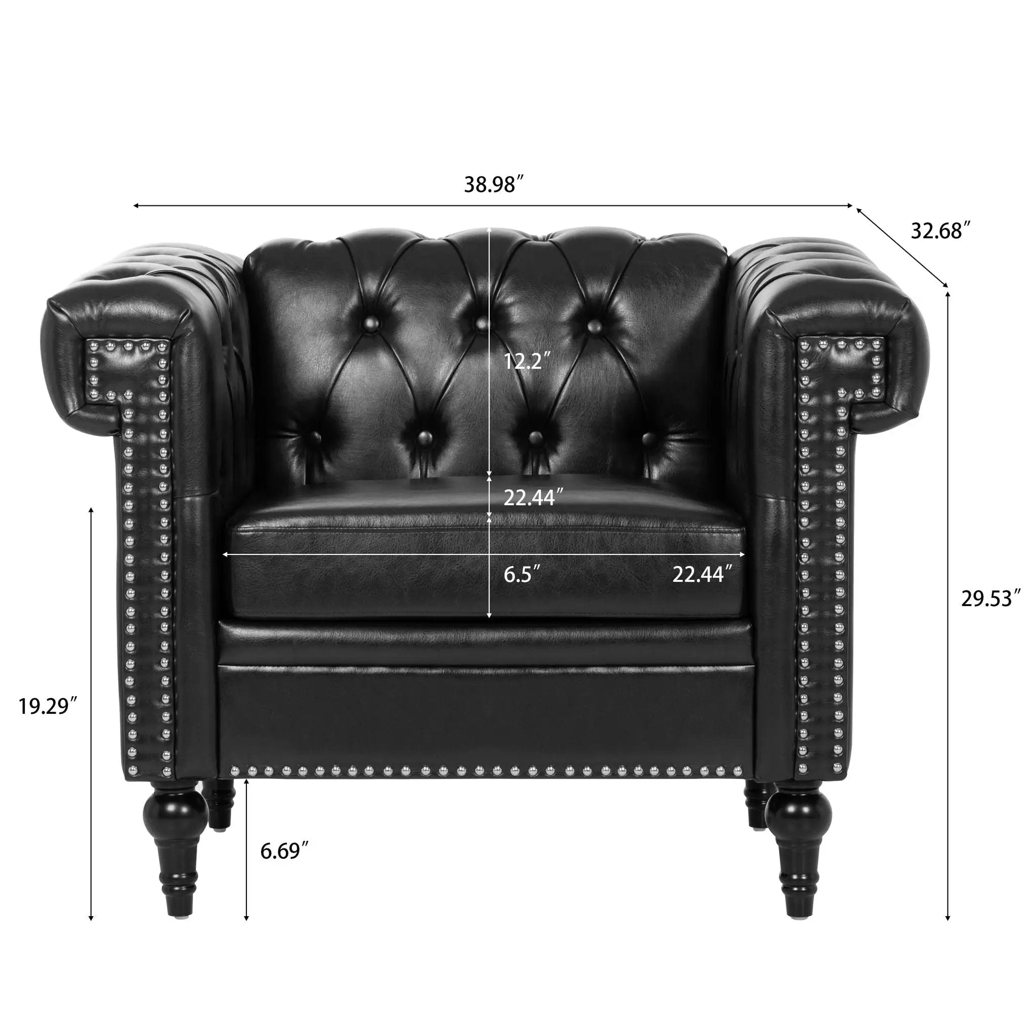 1 Seater Sofa Living Room by Unique Piece Furniture