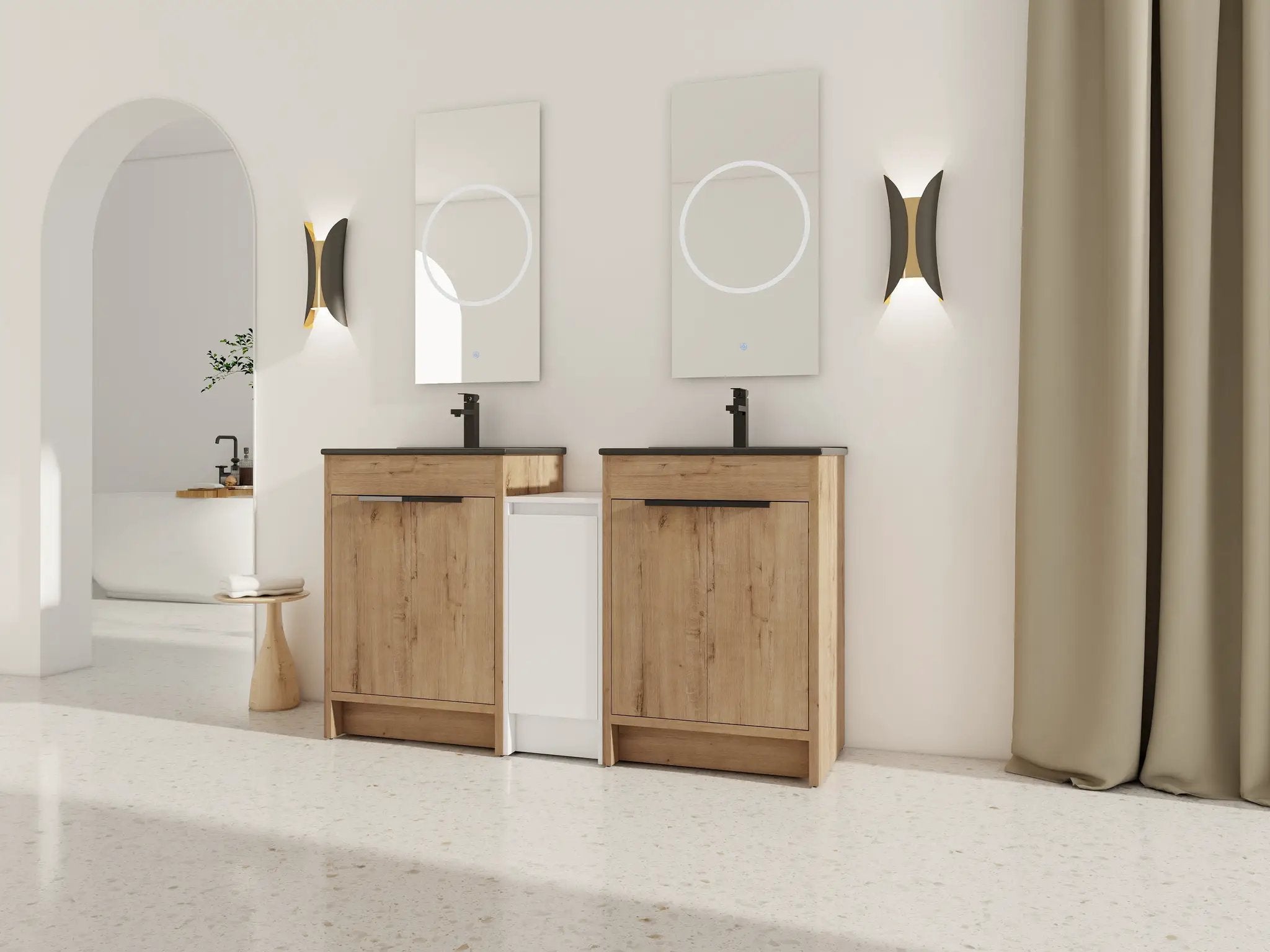 60 Inch Freestanding Bathroom Vanity by HouseOfZazla