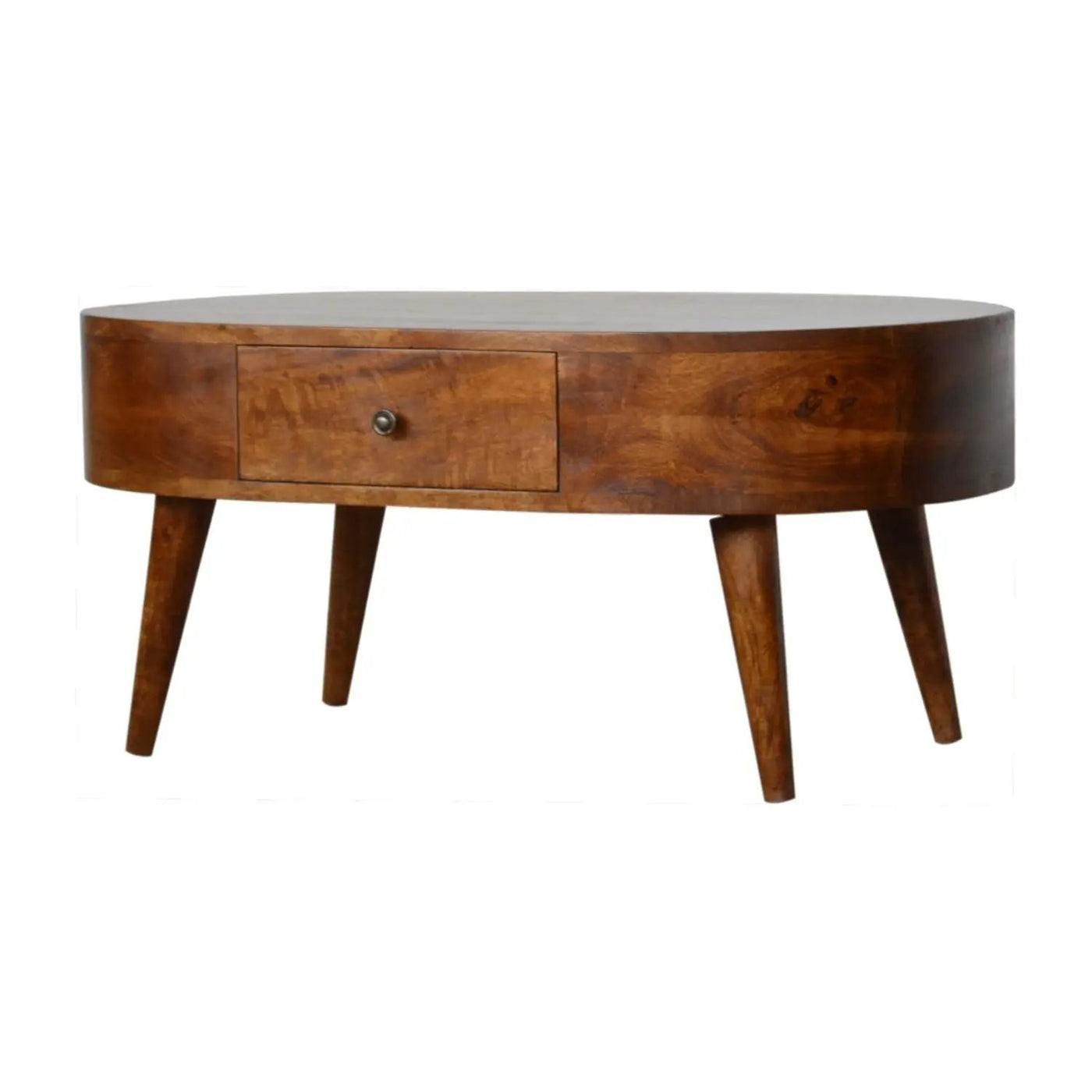 Rounded Wood Table by Unique Piece Furniture