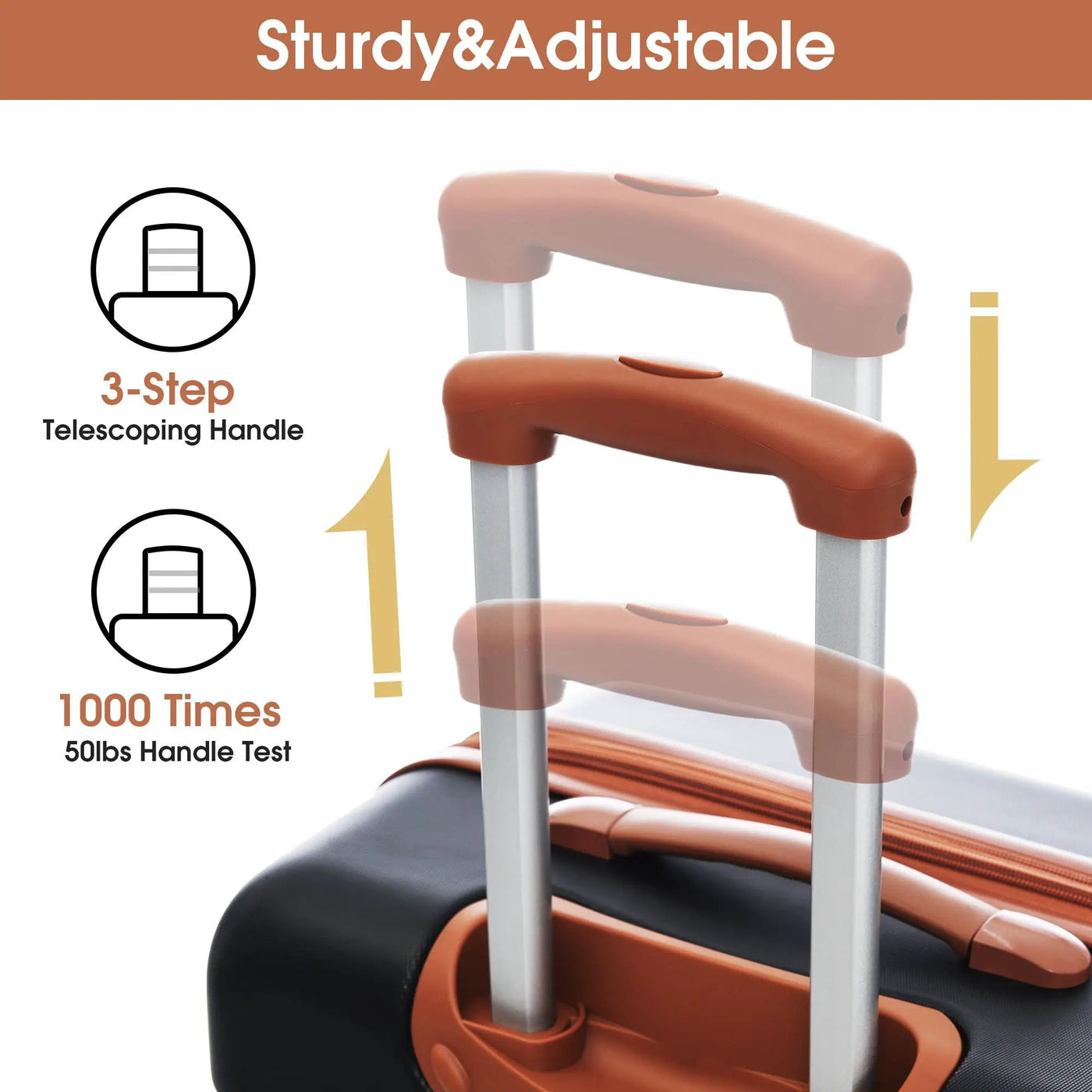 Hardshell Luggage Sets 4 Pieces + Bag Spinner Suitcase With Tsa Lock Lightweight - 16" / 20" / 24" / 28" Luggages by HouseOfZazla