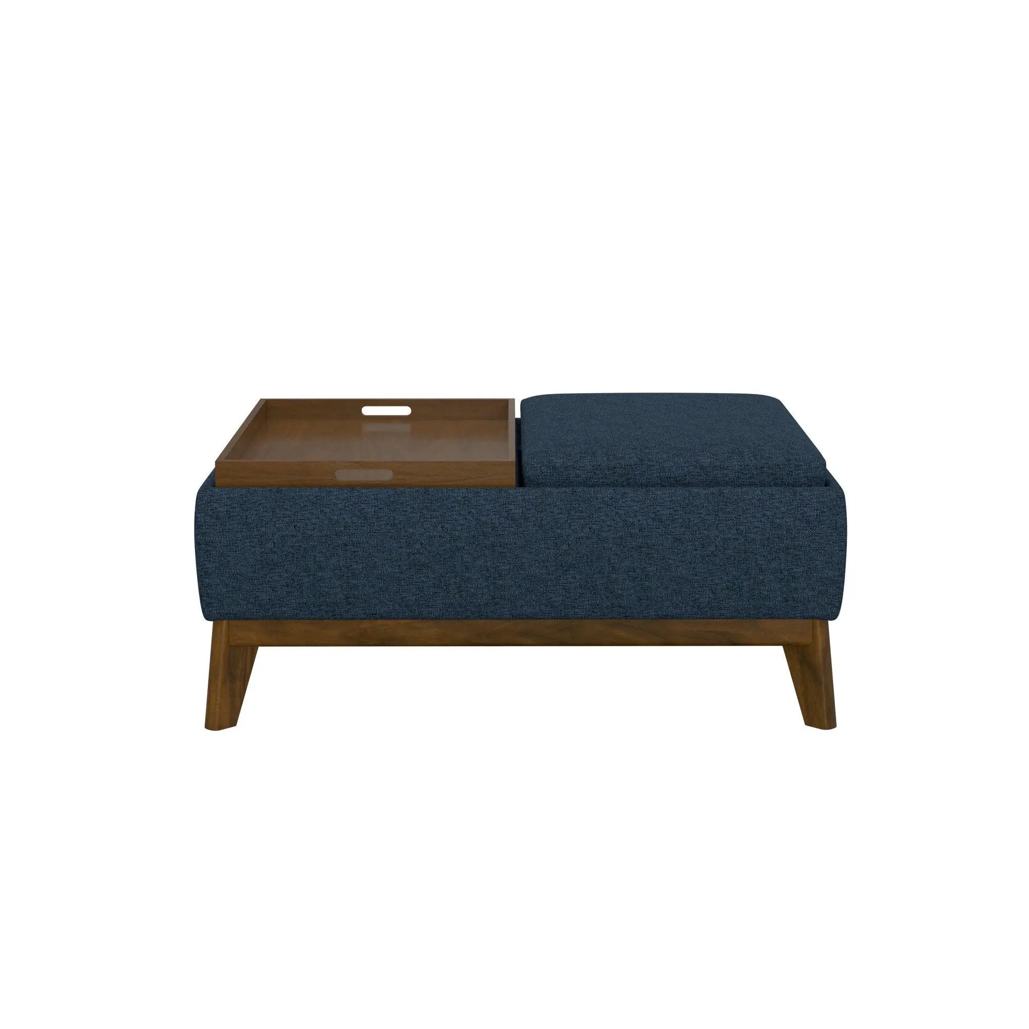 Reversible Tray Ottoman - Blue by Unique Piece Furniture