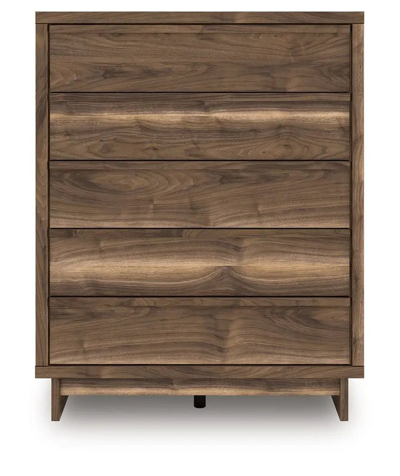 Chirason - Five Drawer Wide Chest - Brown by Unique Piece Furniture
