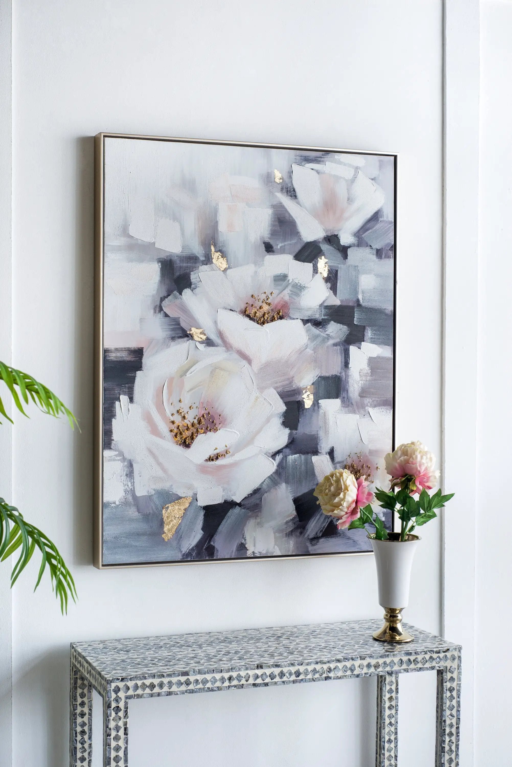 Sarah Framed Floral Wall Art, Large by HouseOfZazla