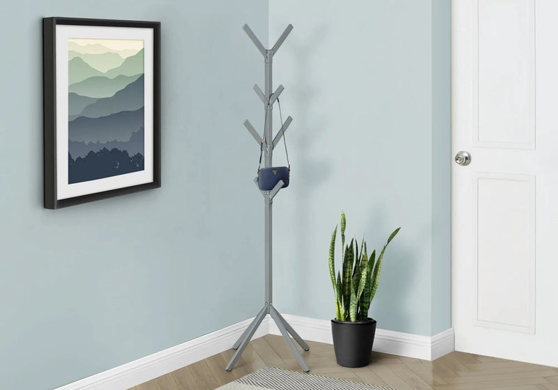 Coat Rack, Hall Tree, Free Standing, 8 Hooks, Entryway, Contemporary & Modern by Unique Piece Furniture