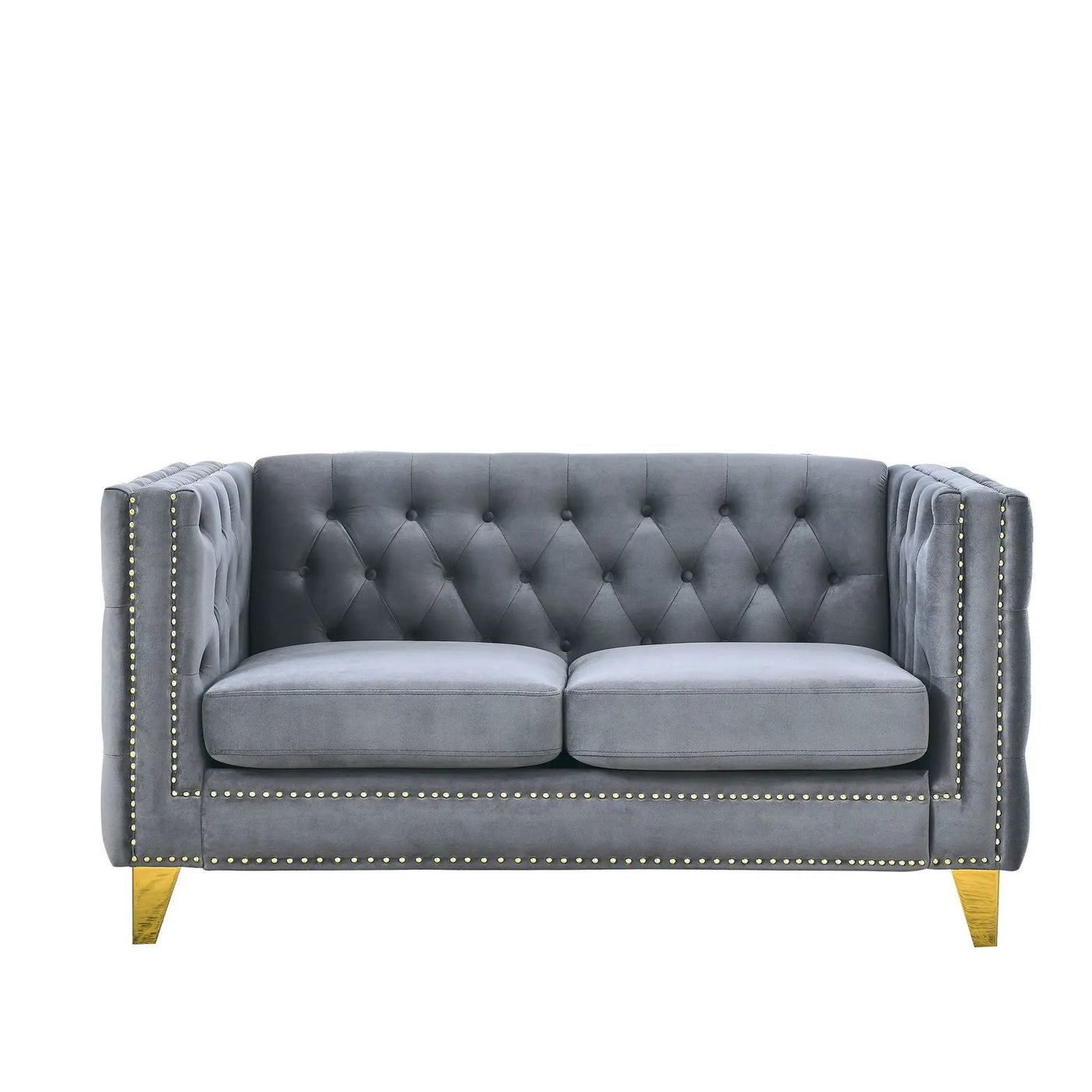 Modern Sofa With Button Tufting, Upholstered Couch For Living Room by HouseOfZazla