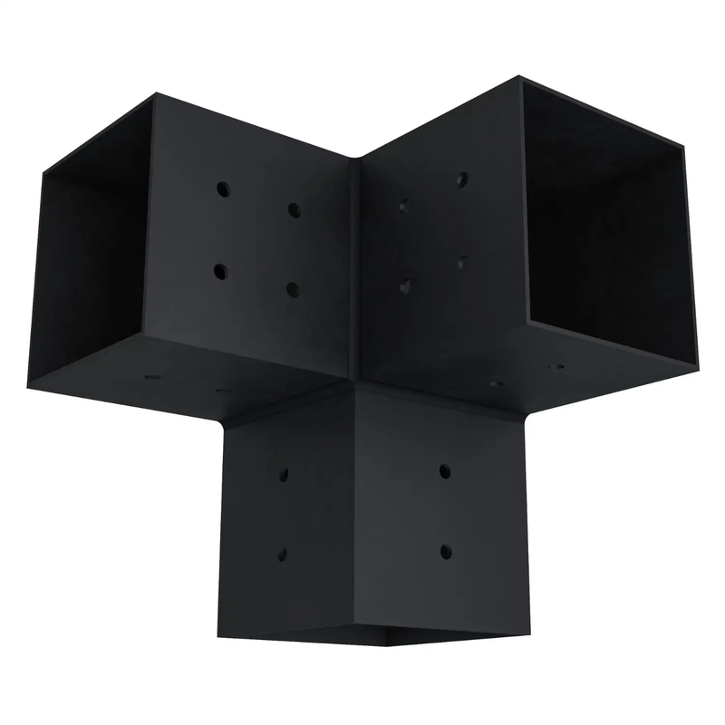 Pergola 3-Arm Post Bracket (for 4x4 Wood Posts) by Zen Pergolas