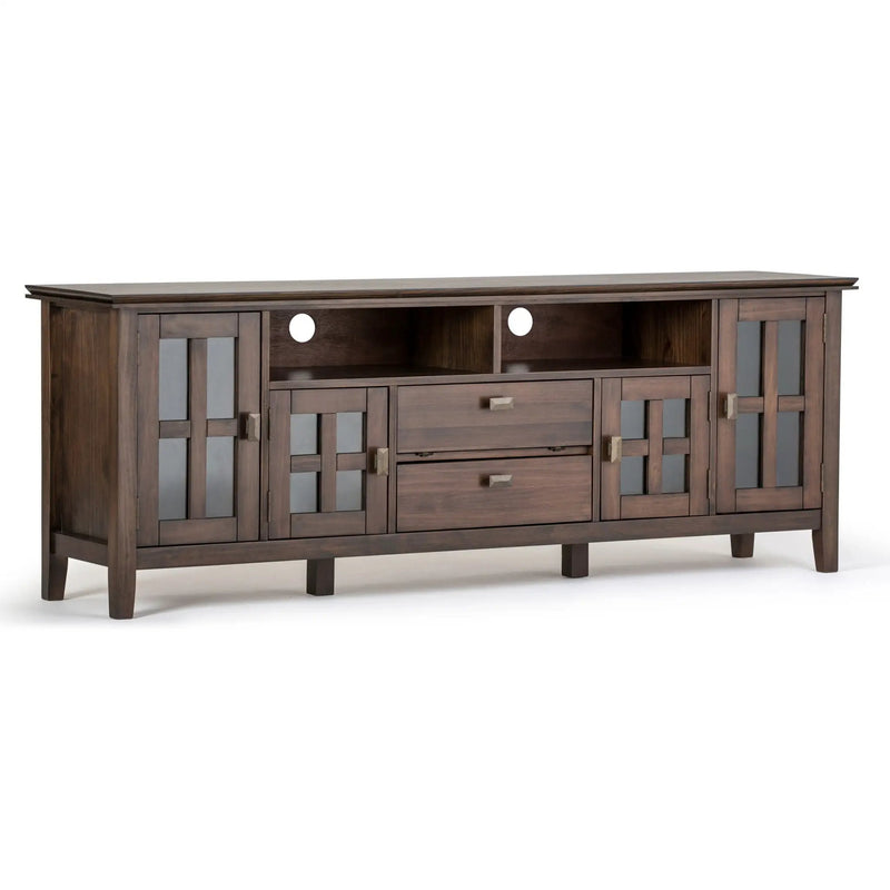 Artisan - TV Media Stand - Natural Aged Brown by Unique Piece Furniture