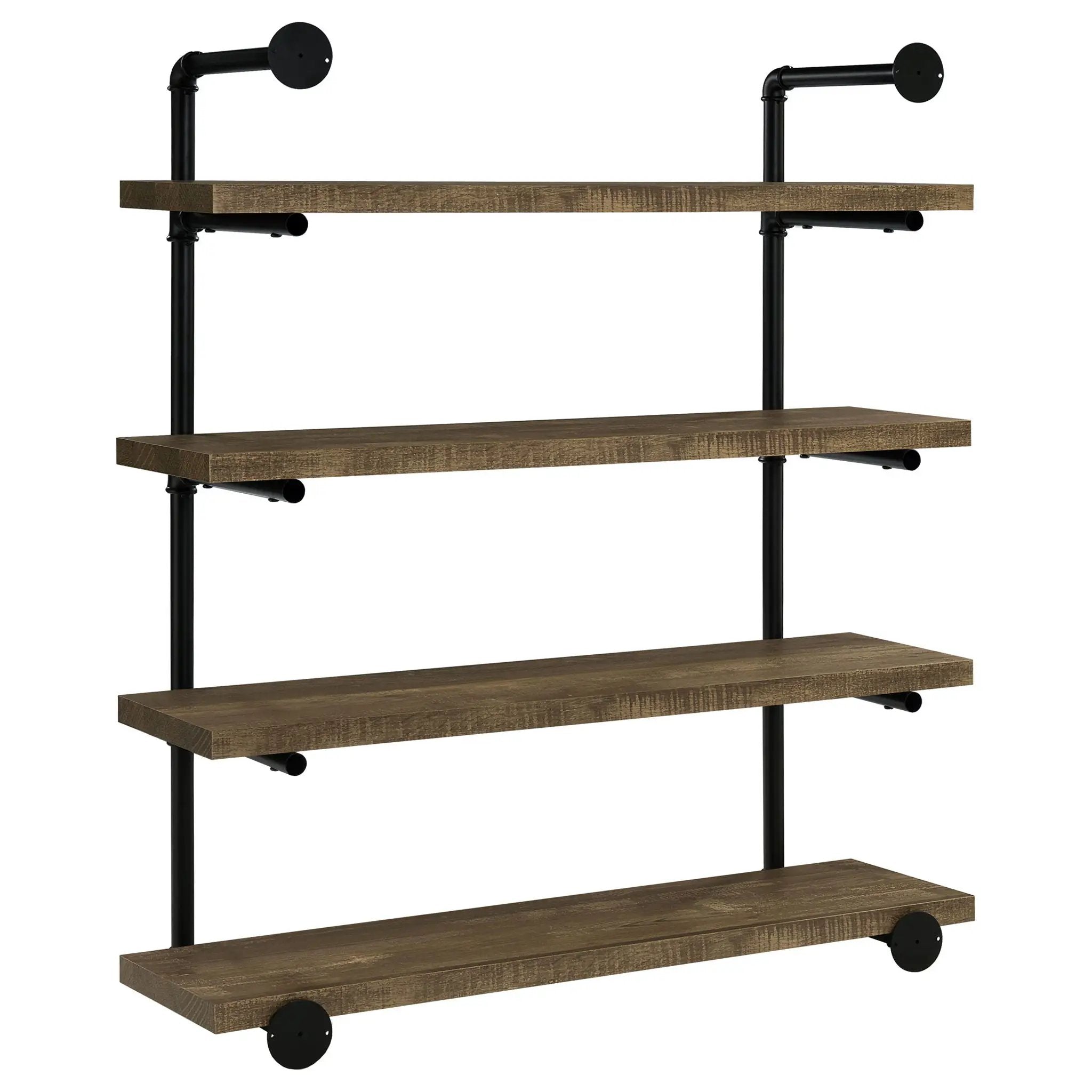 Elmcrest 39-inch 4-shelf Wall Bookshelf Rustic Oak by Unique Piece Furniture