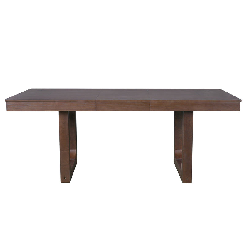 Extendable Dining Set, Farmhouse Extendable Table With Upholstered Chairs