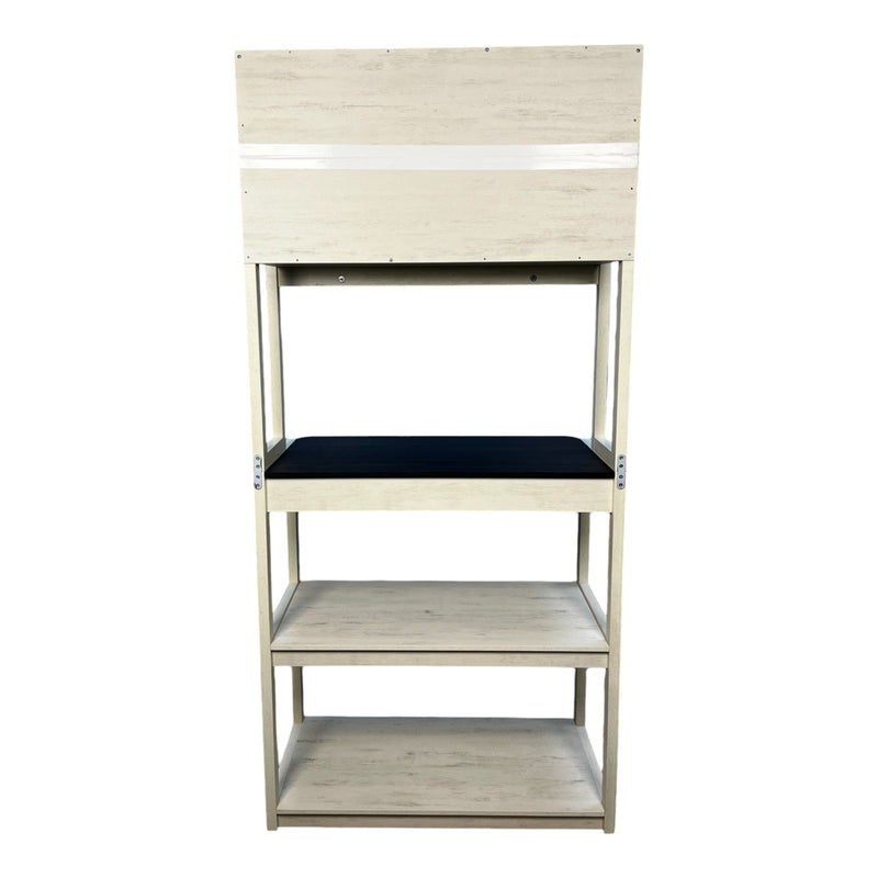 31.5" Baker's Rack in White and Black by HouseOfZazla