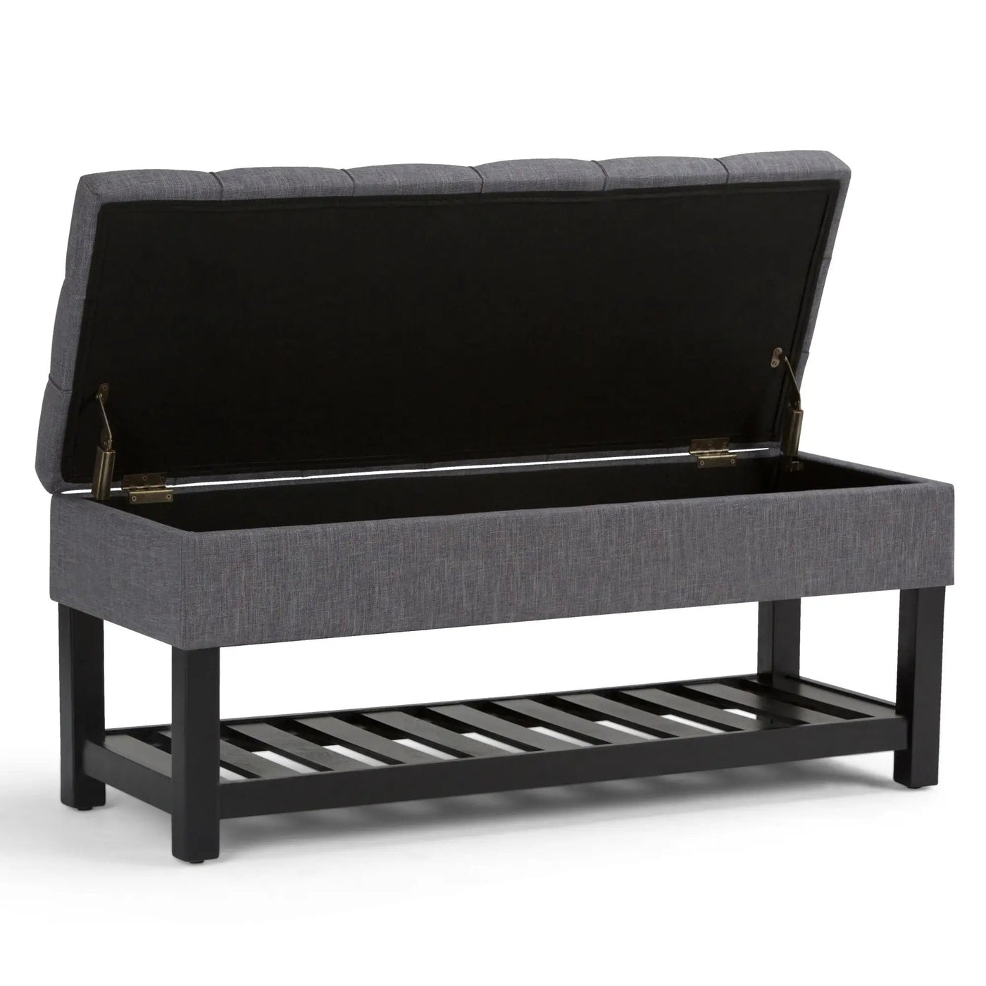 Saxon - Upholstered Transitional Storage Ottoman Bench by Unique Piece Furniture