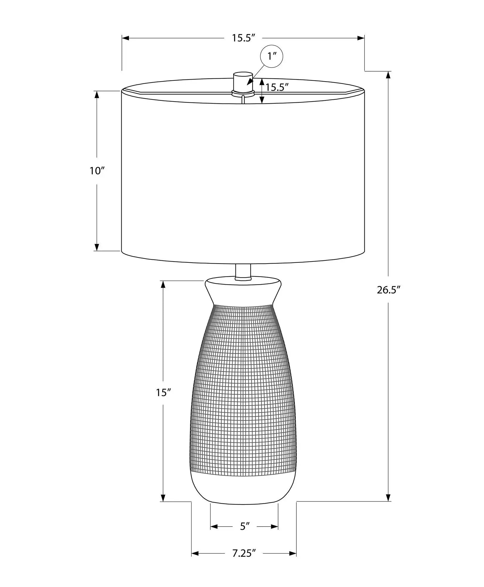 Lighting, Table Lamp, Ceramic, Contemporary - Gray by HouseOfZazla