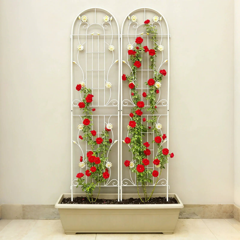 Metal Garden Trellis Rustproof Trellis For Climbing Plant Outdoor Flower Support by HouseOfZazla