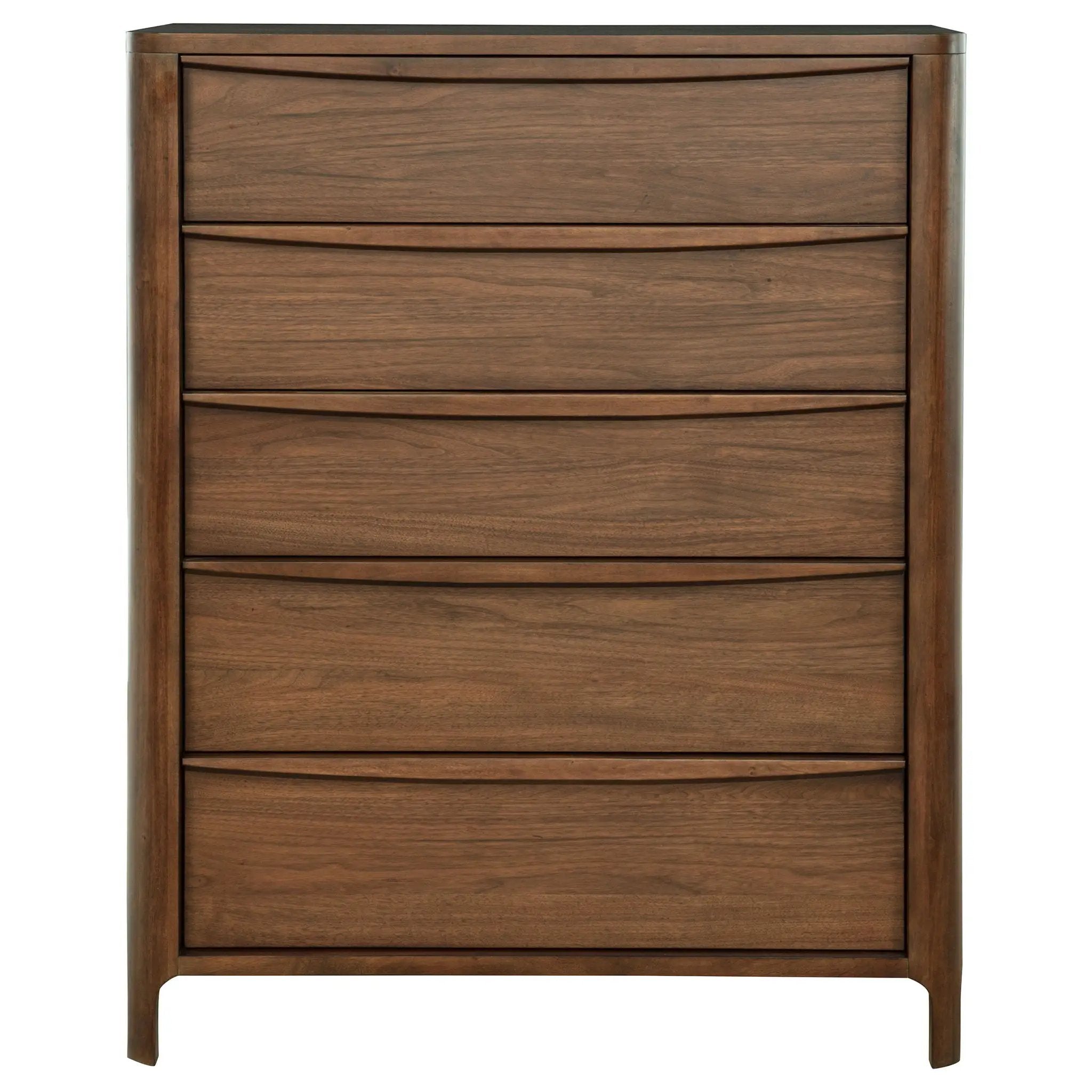 Maderia 5-drawer Chest of Drawers Walnut by Unique Piece Furniture