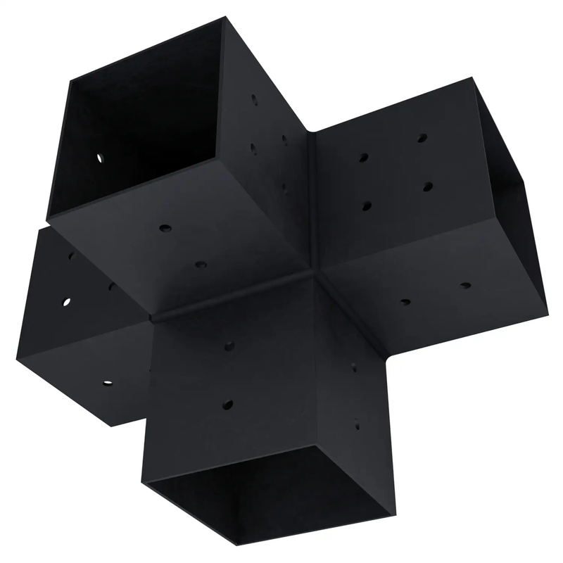 Pergola 4-Arm Post Bracket (for 4x4 Wood Posts) by Zen Pergolas
