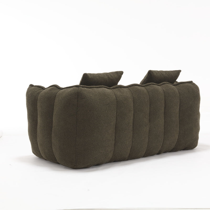 Cozy Beanbag Chair With High Resilience Foam Core For 2 by HouseOfZazla
