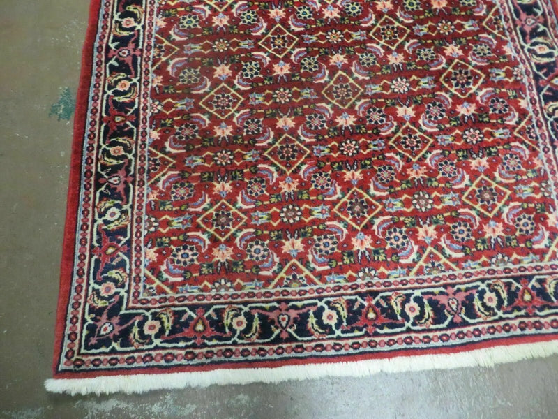 3' X 5' Handmade Knotted Indian Amritsar Floral Oriental Wool Red Rug Organic Nice by Jewel Rugs