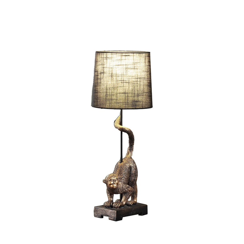 24" Wildlife Old World Antique Bronze Capuchin Monkey Table Lamp by HouseOfZazla