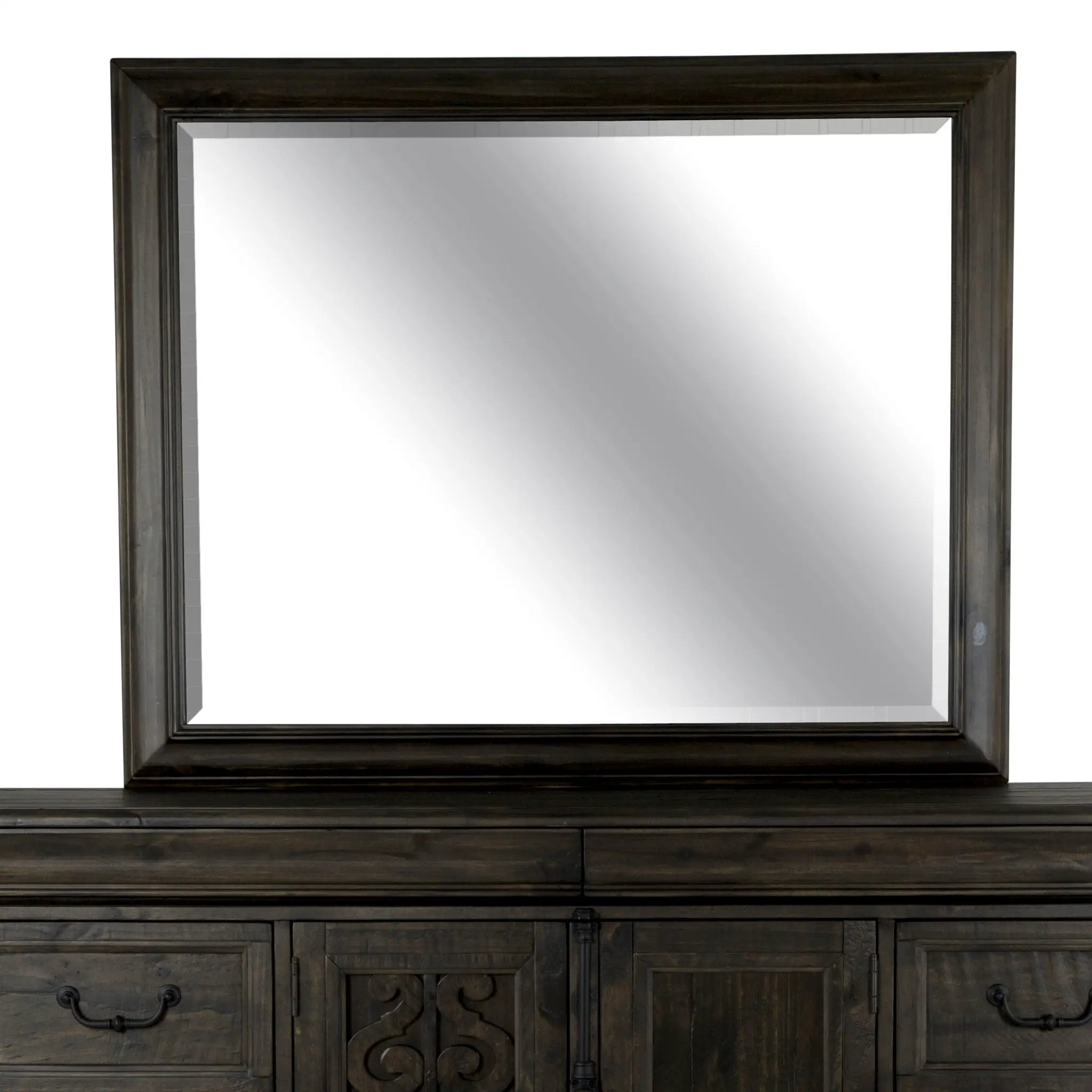 Bellamy - Landscape Mirror - Peppercorn by Unique Piece Furniture