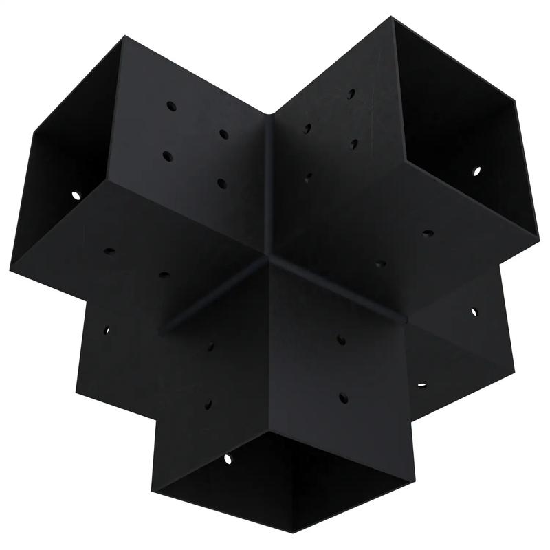 Pergola 5-Arm Post Bracket (for 4x4 Wood Posts) by Zen Pergolas