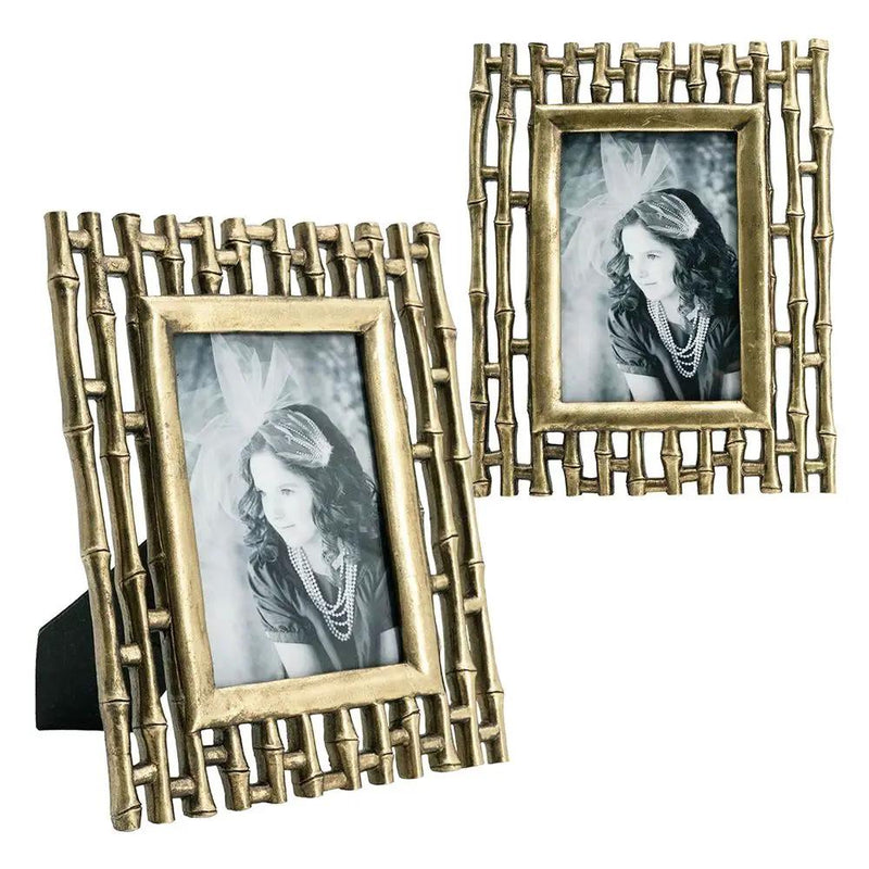 Photo Resin Frame, Opening (Set of 2) - Gold by HouseOfZazla