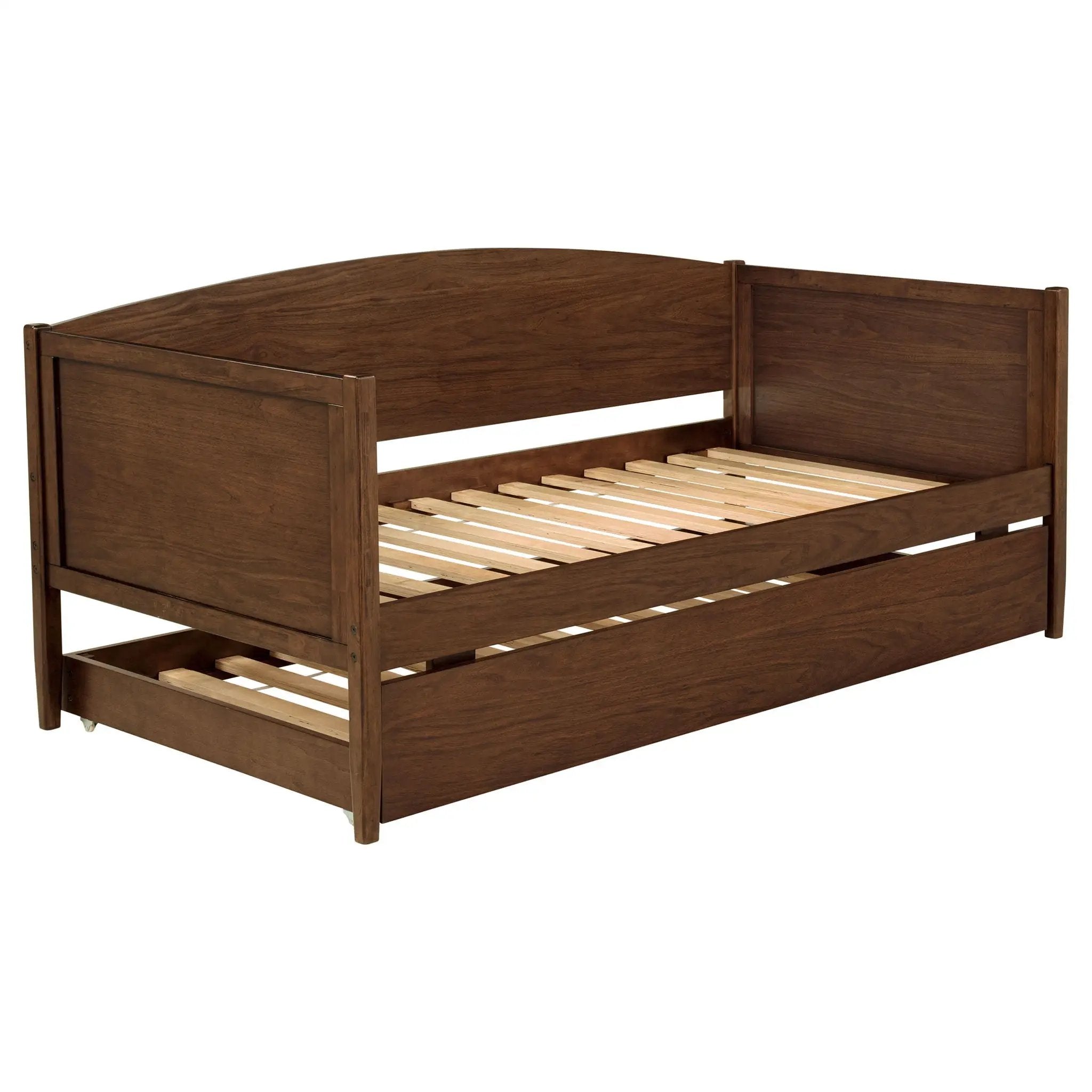 Bozeman Wood Twin Daybed With Trundle Medium Walnut by Unique Piece Furniture